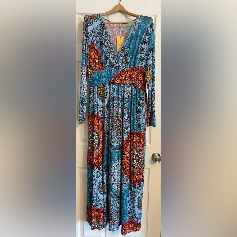 NWT Maxi Dress by Hao MeiLi Collection.
